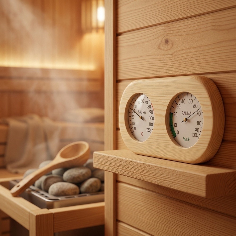 Pengukur Kelembapan Suhu Ganda - Spa Wellness Center ulasan dan harga